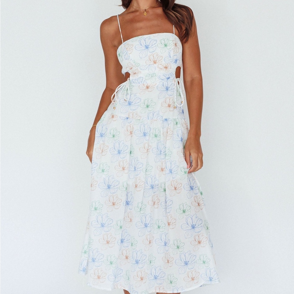 Floral Spaghetti Strap Dress
